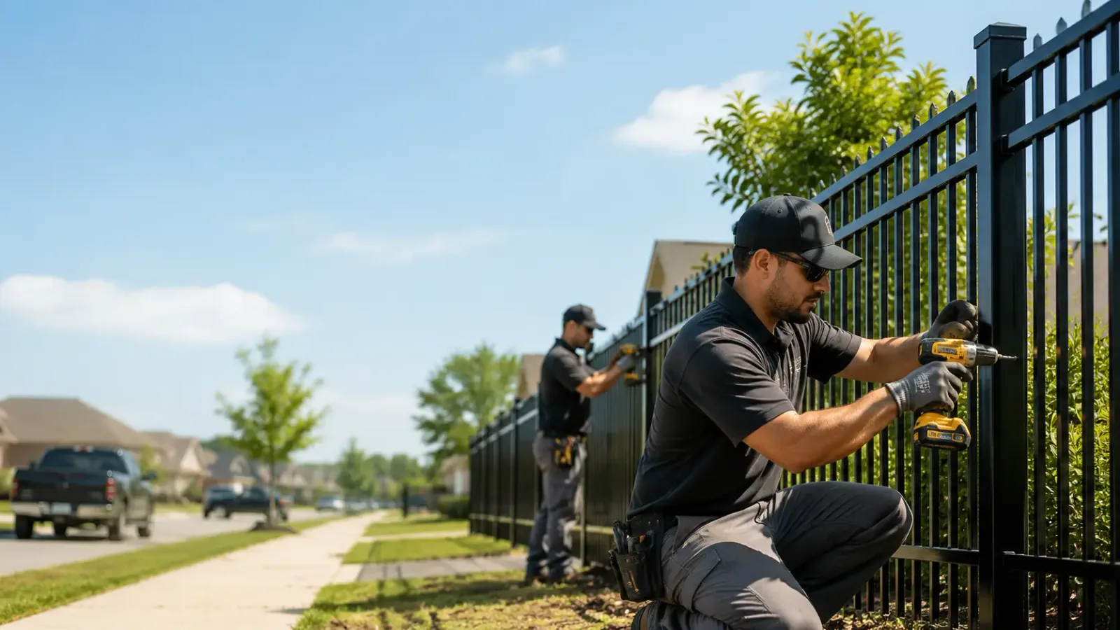 Metal Fence Installation in Huntsville, OH